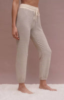 Z Supply Ladies Lounger Stripe Jogger