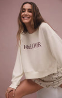 Z Supply Ladies Wine Lovers LS Top
