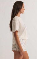 Z Supply Ladies Bone Happy Place Tshirt