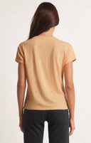 Z Supply Ladies Orange Cream The Modern Slub Tshirt