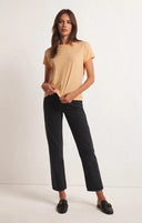 Z Supply Ladies Orange Cream The Modern Slub Tshirt