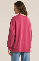 Z Supply Ladies Cactus Flower Modern Weekender Sweater