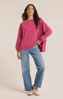 Z Supply Ladies Cactus Flower Modern Weekender Sweater