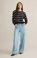 Z Supply Ladies Eclipse Estero Stripe Sweater