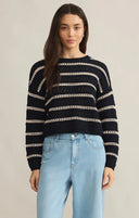 Z Supply Ladies Eclipse Estero Stripe Sweater