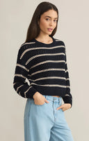 Z Supply Ladies Eclipse Estero Stripe Sweater
