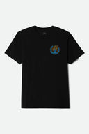 Brixton Men's Broadcast Black Tshirt