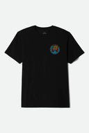 Brixton Men's Broadcast Black Tshirt