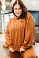 Ampersand Ave Ladies Copper Ave Quilted Pullover