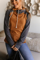 Ampersand Ave Ladies Amber Glow Doublehood Sweatshirt