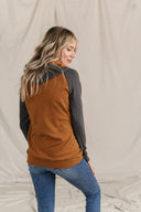 Ampersand Ave Ladies Amber Glow Doublehood Sweatshirt