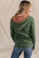 Ampersand Ave Ladies Happy Place FullZip Sweatshirt