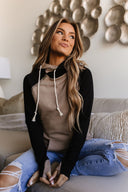 Ampersand Ave Ladies Long Way Home Doublehood Sweatshirt