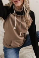 Ampersand Ave Ladies Long Way Home Doublehood Sweatshirt