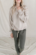 Ampersand Ave Ladies Wanderlust Performance Fleece University Pullover