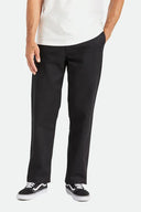 Brixton Mens Black Choice Chino Relaxed Pant