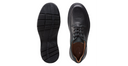 Clarks Mens Un Brawley Lace Black Leather Shoe