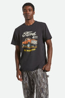 Brixton Mens Burnt Rubber Ford Mud Marathon SS Tshirt
