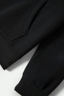 Brixton Mens Black Woodburn Label Hoodie