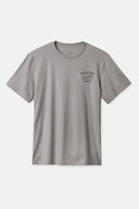 Brixton Mens Heather Grey Hubal SS Tailored Tshirt