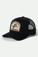 Brixton Mens Black/Black Danforth Netplus Trucker Hat