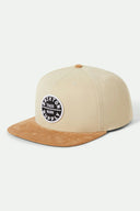 Brixton Mens Sand/Light Brown Corduroy Oath III Snapback