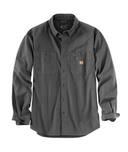 Carhartt Mens Gravel Relaxed Fit Midweight Canvas LS Shirt