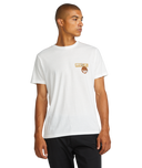 RVCA Mens Antique White Desertscape SS Tshirt