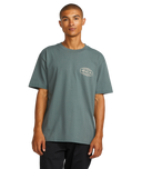 RVCA Mens Balsam Green Global Hex SS Tshirt