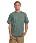 Billabong Mens Dark Slate Rotor Diamond Regular SS Tshirt