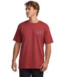 Billabong Mens Dusty Red Scenic Arch SS Tshirt