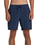 RVCA Mens Blue Bits VA Elastic 17" Short
