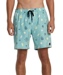 RVCA Mens Green Haze Atlas Elastic 17" Short