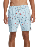 RVCA Mens Light Blue Luke P Elastic Short
