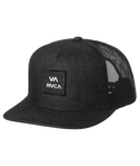 RVCA Mens Black/White VA All The Way Trucker Hat