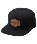 RVCA Mens Black Commonwealth DLX Snapback