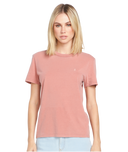 Volcom Ladies Mauve Rose Solid Stone Emblem Tshirt