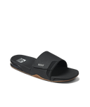 Reef Mens Black/Silver Fanning Slide