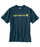 Carhartt Mens Blue Night Heather Loosefit Heavyweight SS Graphic Tshirt