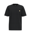 Carhartt Mens Black Loosefit Heavyweight SS Pocket Tshirt