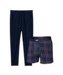 Saxx Mens Jazzy Plaid/Maritime Snooze Gift Set
