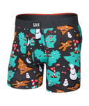 Saxx Mens Faded Black Hole-idays Vibe Xtra Fly Boxer Brief