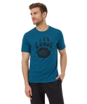 Ten Tree Mens Legion Blue Heather/Meteorite Black Bear Claw Tshirt