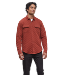 Ten Tree Mens Burnt Henna Heather Colville Quilted Shacket