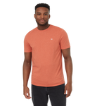 Ten Tree Mens Terracotta Heather/White Embroidered Ten Classic Tshirt