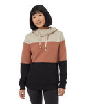 Ten Tree Ladies Pale Oak/Clay tile/Meteorite Black Treefleee Blocked Banshee Hoodie