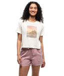 Ten Tree Ladies Undyed/Photo Breakwater Crop Tshirt