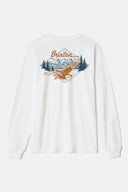 Brixton Mens White Driftway LS Shirt
