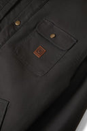 Brixton Mens Washed Black Builders Stetch Overshirt