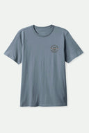 Brixton Mens Basalt/Dark Brown/Rust Oath V SS Tshirt